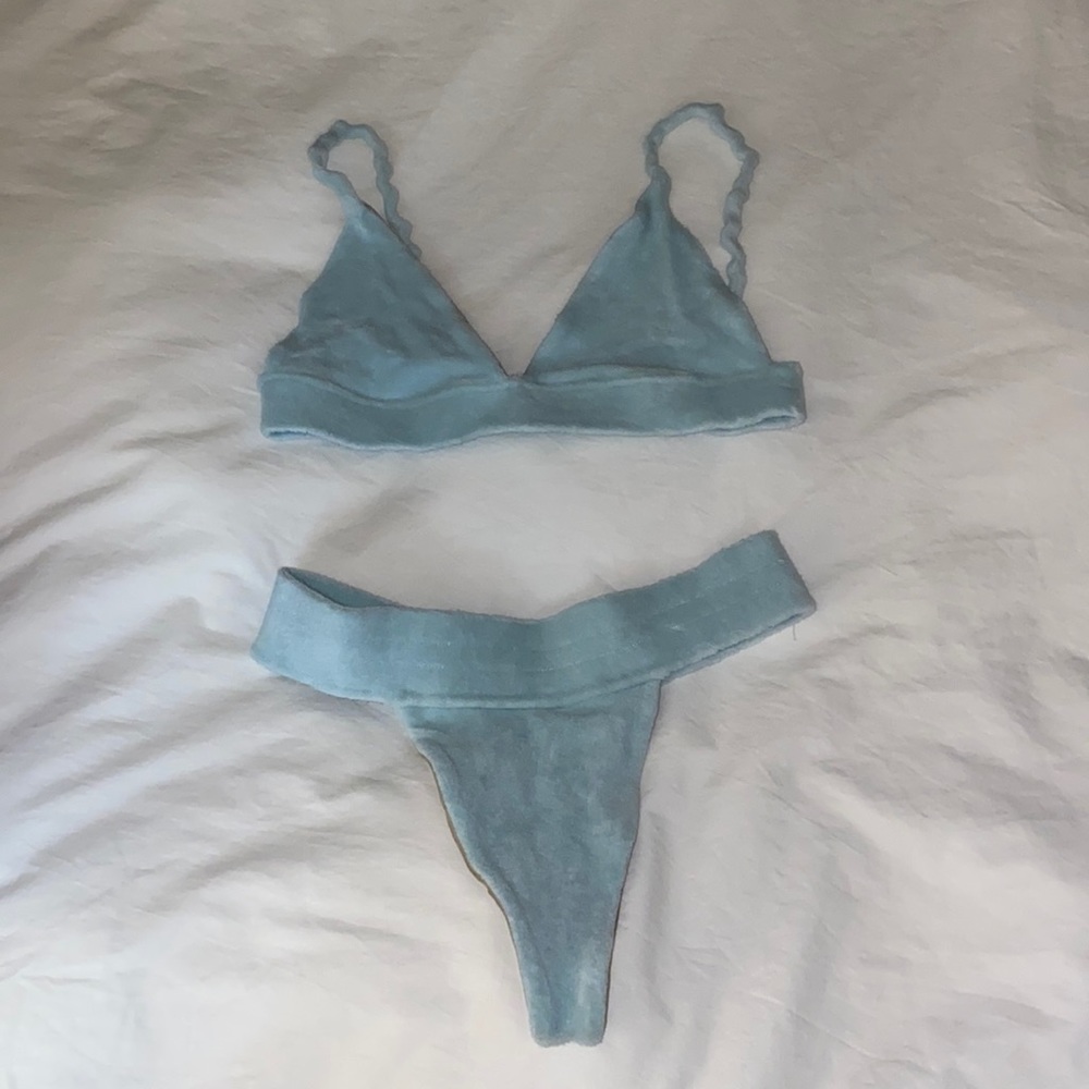 Frankie’s terry cloth Bikini set